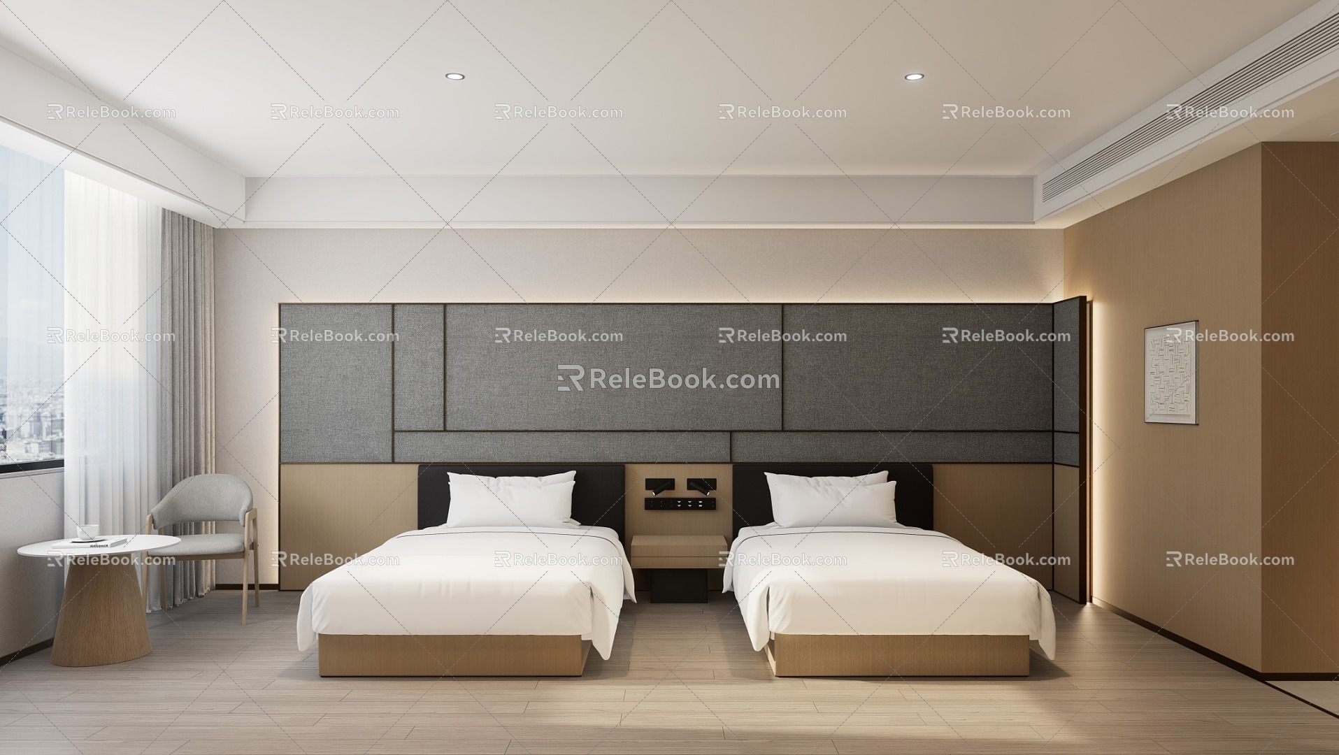 Hotel Room Hotel Standard Room Twin Room Modern Room model