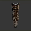 Ornate Armored Gloves With Leather Metal Spikes And Intricate Decorative Patterns