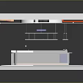 Architectural Interior Design Models with Layered Structure and Colorful Zones