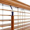 Wooden Venetian Blinds Modern Design for Window Light Control and Privacy