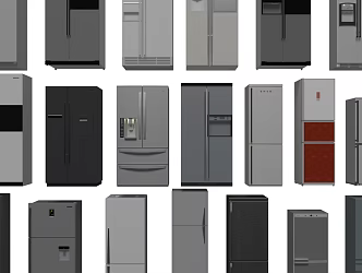 Refrigerator Freezer Household Refrigerator Home Decoration Refrigerator Combination Home Appliances 2019110075 3d model