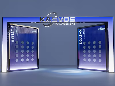 KASVOS MANAGEMENT Event Entrance Modern Illuminated Panel Design With Future Theme 3d model