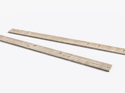 Wood And Stone Planks With Holes For Decorative And DIY Projects 3d model