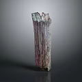 Tall Wood And Stone Decorative Sculpture With Natural Texture And Unique Design