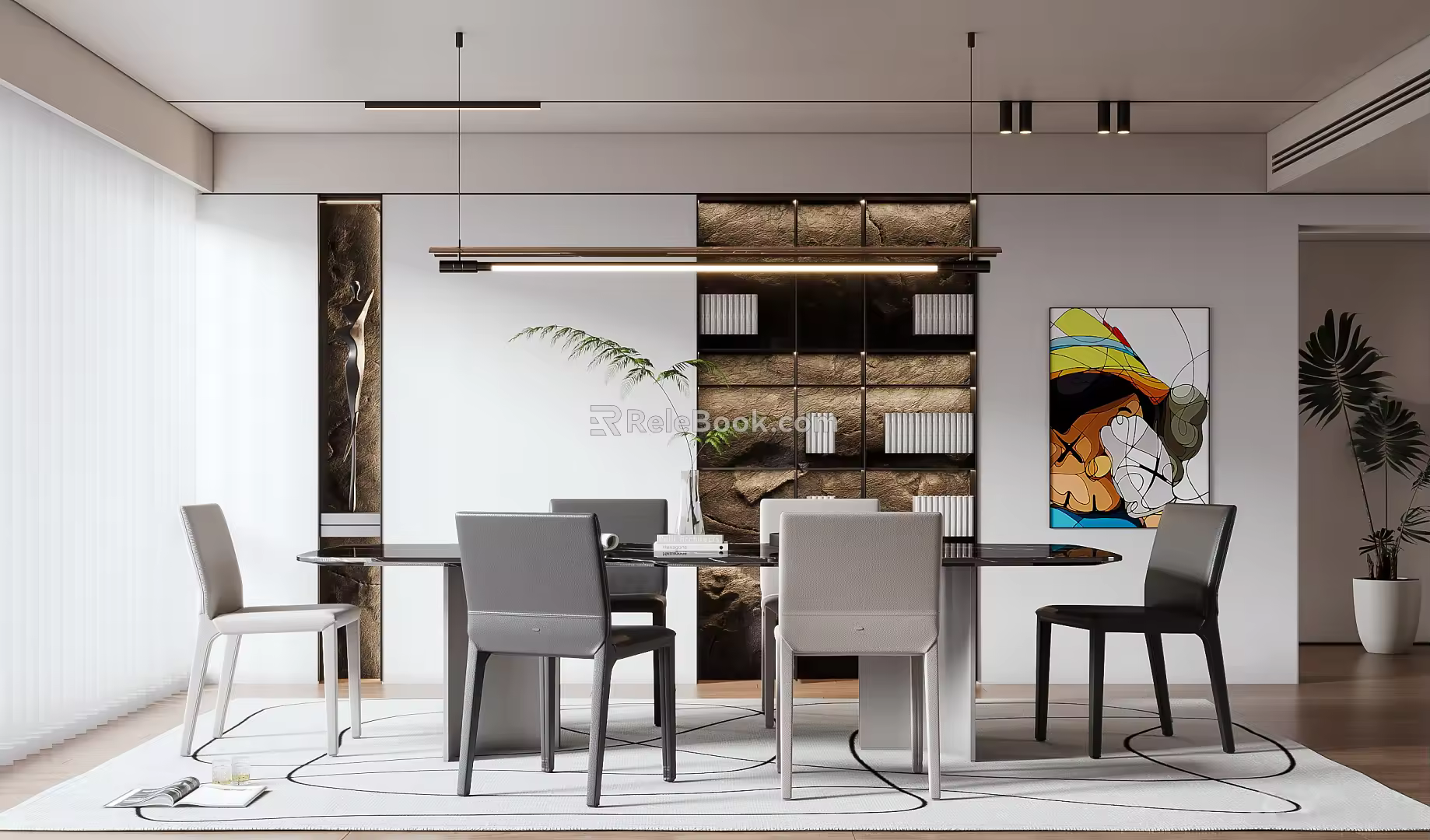 Modern Restaurant 3d model