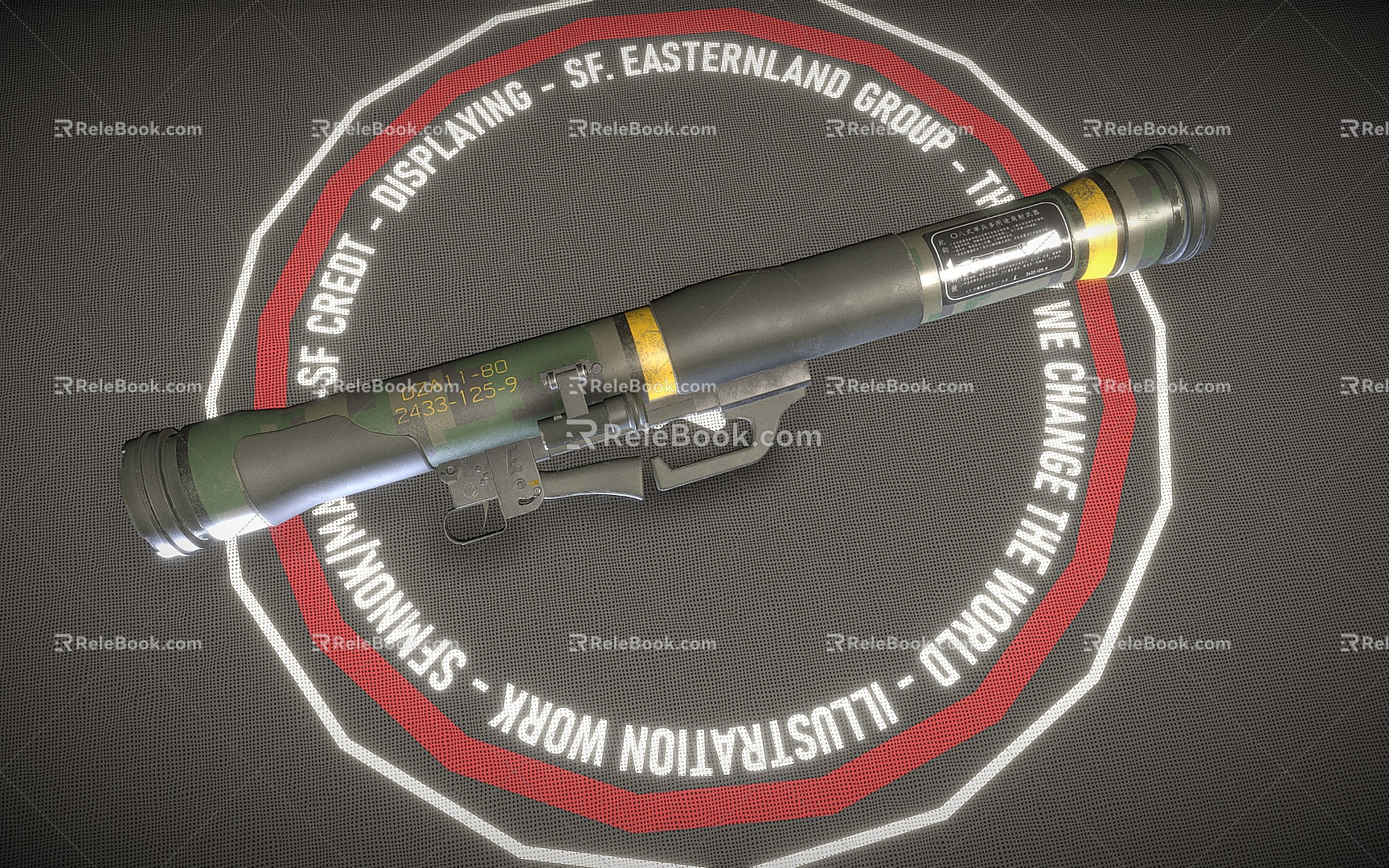 Rocket Launcher Rocket Barrel Rocket 3d model