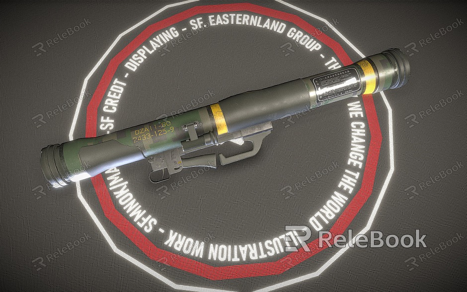 Rocket Launcher Rocket Barrel Rocket model