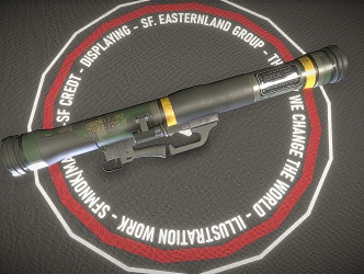 Rocket Launcher Rocket Barrel Rocket 3d model