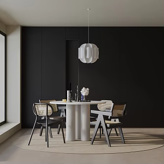 Modern table combination 3d model