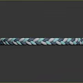Braided Bracelet With Blue White Gray Color And Simple Design For Fashion Accessory