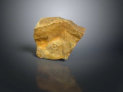 Natural Stone Wood Decorative Piece With Unique Texture And Organic Rustic Charm 3d model