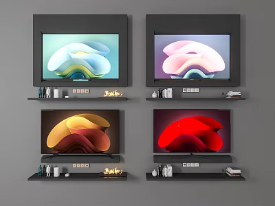 Modern TV TV Display 3d model Modern TV TV Display 3d model