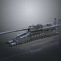 laser tower turret turntable sci-fi tower defense game tower defense sci-fi turret game turret game turret 3d model