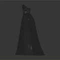Elegant Strapless Long Dress With Decorative Pattern Top And Shiny Fabric Skirt