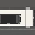 TV background wall 3d model