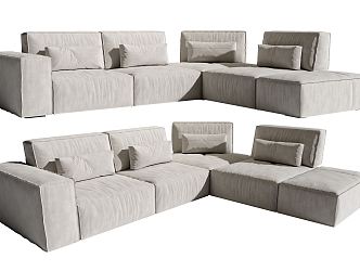 Modern Corner Sofa Ganma Multiplayer Sofa Multiplayer Sofa 3d model