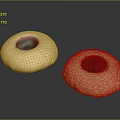 Delicious Round Jam Filled Cookies With Red Center And Golden Crust