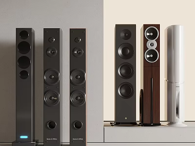 High Quality Home Speakers With Modern Design And Various Style Options For Music Lovers 3d model