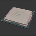 Intel Core i7 Processor Close Up View of Computer CPU Chip