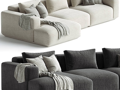 Miloti Minotti multiplayer corner sofa set model