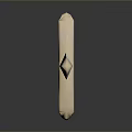 Classic Decorative Sword With Silver Blade Light Wooden Hilt And Reflection On Dark Background