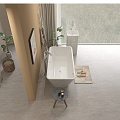 Toilet Bathroom Cabinet Bathtub Shower Washing Machine Scene Tap Shower 3d model