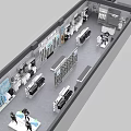 Modern Clothing Store Interior With Mannequins Display Racks And Fashion Apparel