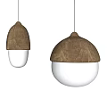 Nordic Chandelier Combination Single Head Chandelier Simple Restaurant Chandelier Personalized Lighting Bar Chandelier 3d model