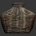 Woven Storage Basket Handmade with Natural Material for Home Organizing and Decorative Use
