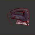Bosch Blue Electric Jigsaw With Power Cord Red Switch And Metal Base