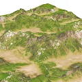 Scenic Green Mountain Landscape With Lush Vegetation Rolling Peaks And Misty Valleys