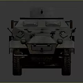 Vintage Military Armored Vehicle With Tracked Wheels Cross Insignia And Gray Design