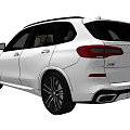 White BMW SUV With Sporty Design Signature Kidney Grille LED Headlights And Black Alloy Wheels