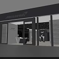 McLaren Showroom With Glass Doors Exterior And Interior Reception Desk Car