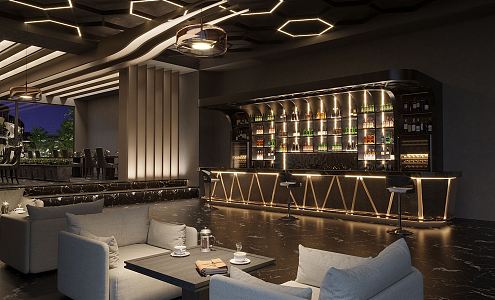 The Modern Bar 3d model