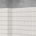 Gray Geometric Line Wall Tiles For Modern Interior Wall Surface Design 3d model