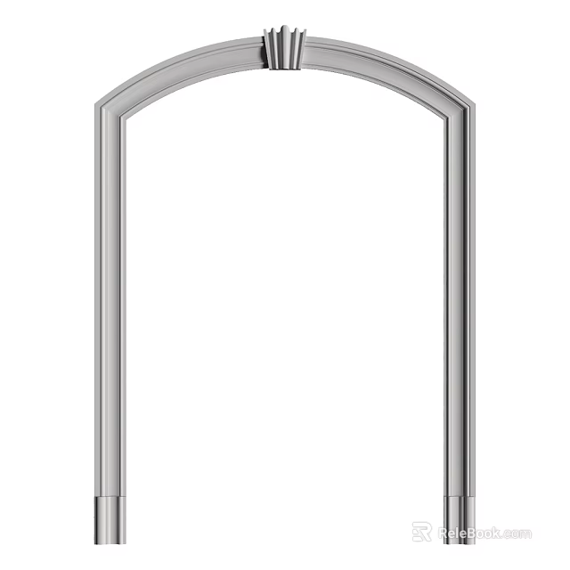 Sturdy Metal Arch Frame For Building Construction And Structural Support 3d model 
