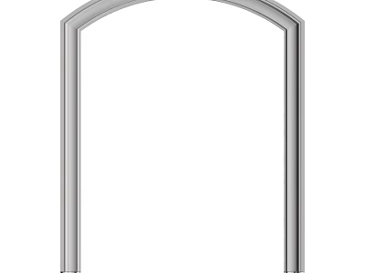 Sturdy Metal Arch Frame For Building Construction And Structural Support 3d model