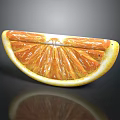 Fresh Juicy Orange Slice With Vibrant Citrus Texture And Bright Color