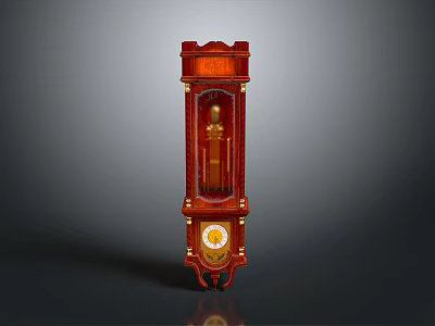 Floor Clock Big Clock Retro Clock Retro Clock Retro Clock Large Clock Pendulum Furnishings 3d model