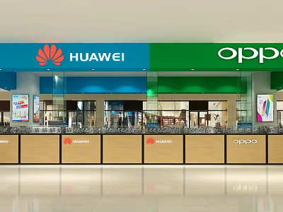 Modern Mobile Phone Store Huawei Mobile Phone Store 3d model