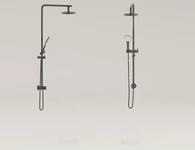 Shower head bathroom hardware 3d model