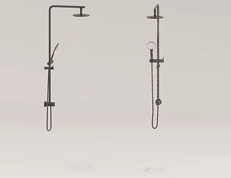 Shower head bathroom hardware 3d model
