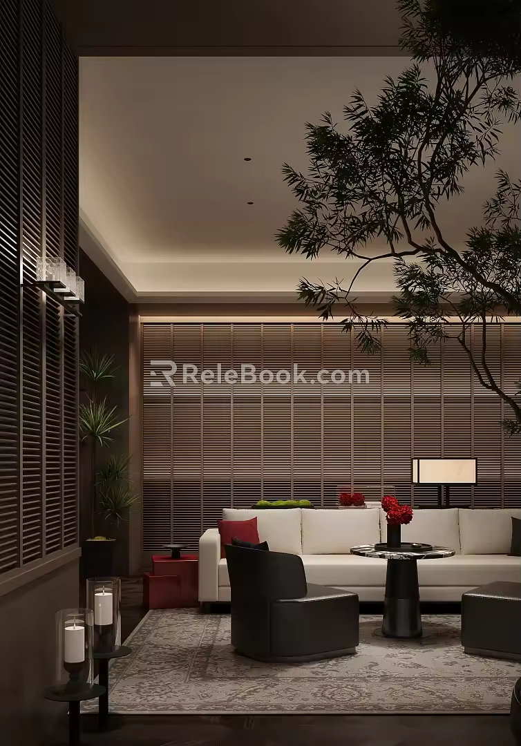 Sales Office Negotiation Area Reception Rest Area 3d model