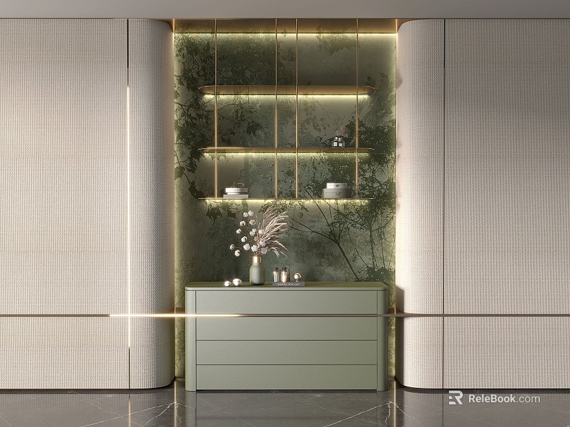 Modern Decorative Cabinet Display Cabinet Decorative Cabinet texture