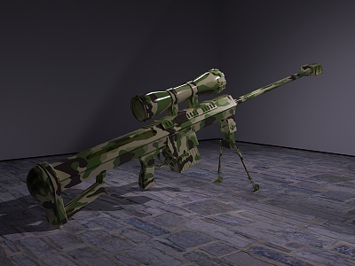 modern gun barre gun 3d model