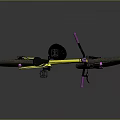 Bright Yellow Bicycle with Pink Handlebars and Maxxis Tires on Gray Surface