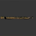 Detailed 3D Terrain Model With Mountainous Topographic Features And Elevation Details
