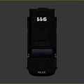 Black SWAT Military Vehicle With Armored Design Police Lights And Logo