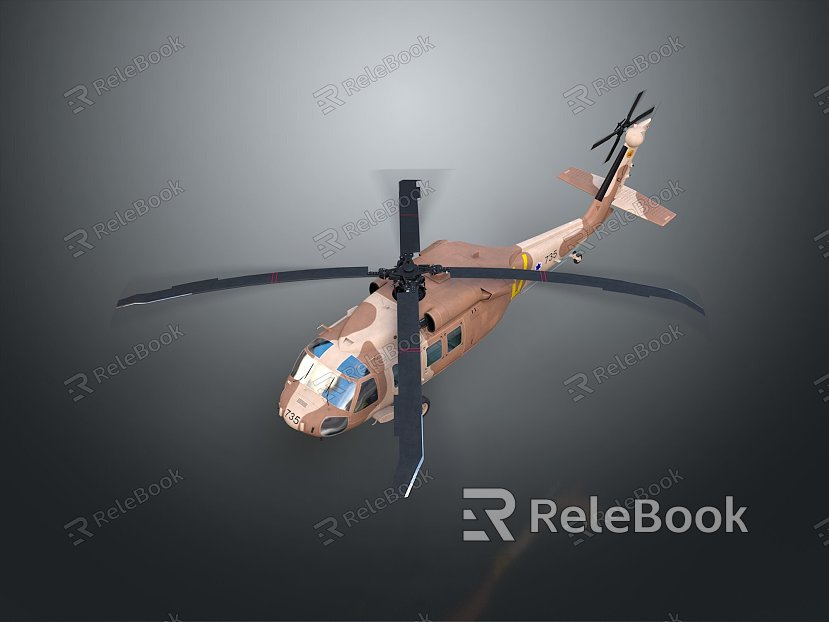 Modern Helicopter Gunship Helicopter Aircraft Gunship Combat Helicopter model